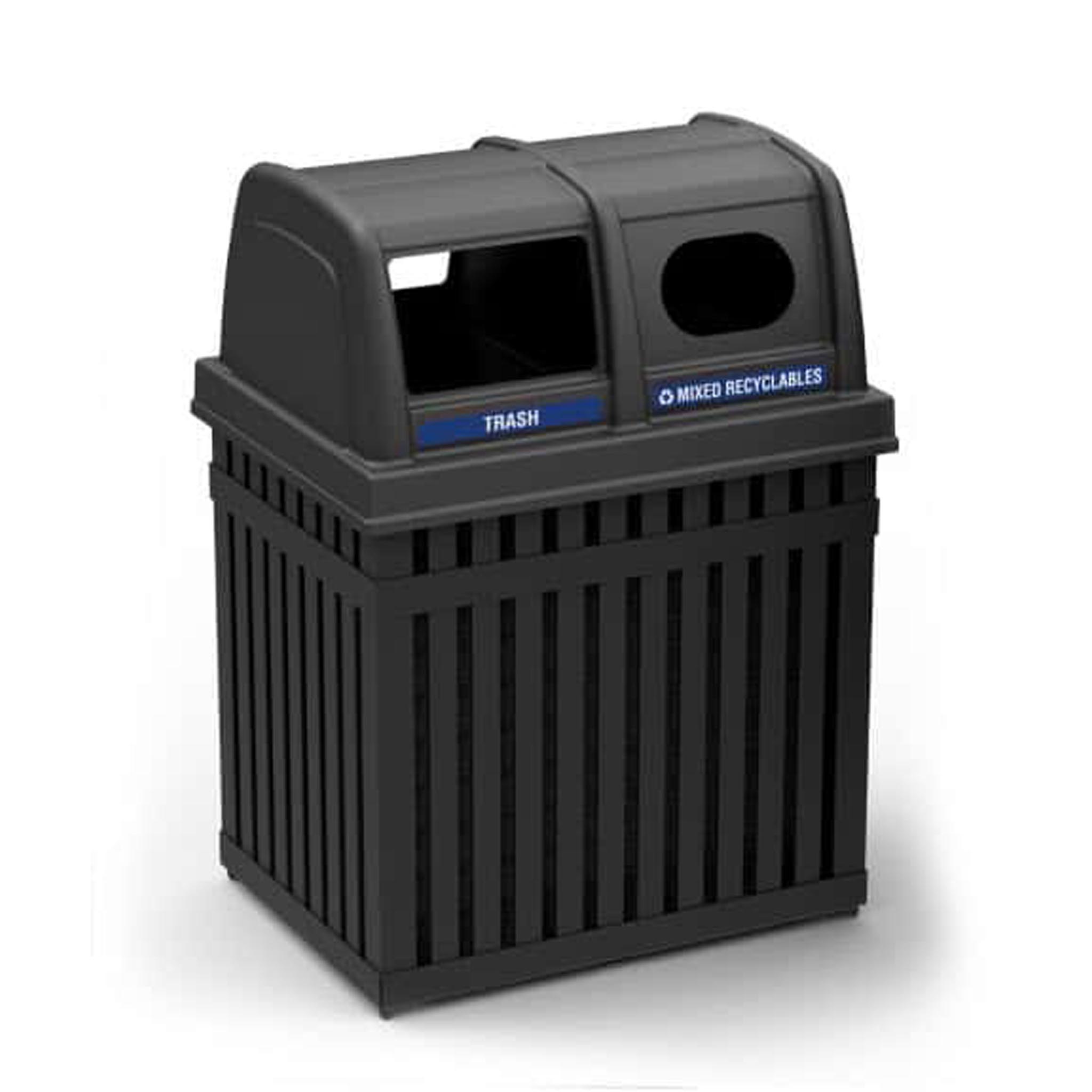 Plastic Trash & Recycling Containers 