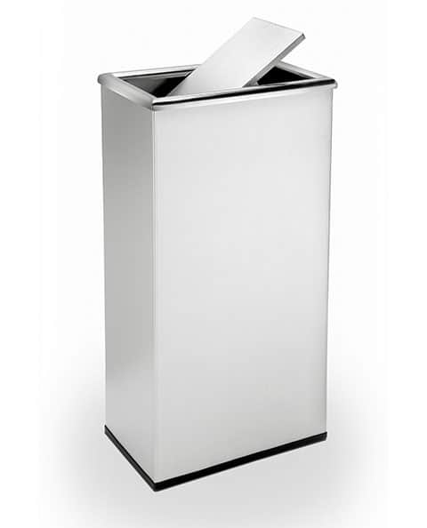 25 Gallon Steel Colored Trash Can With/Without Swivel Lid Precision Series  781401/781801 (2 Colors)