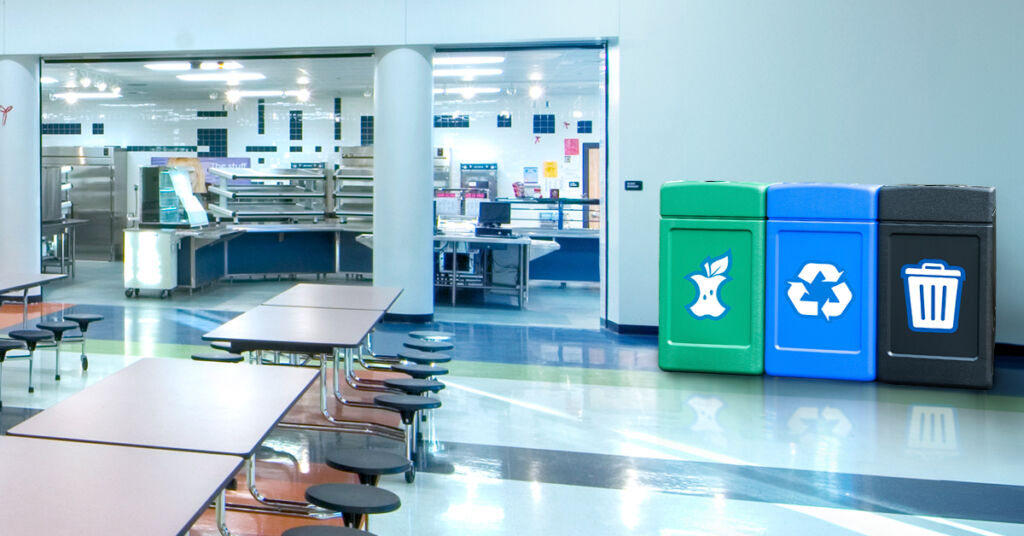 a multi-stream set up in a cafeteria setting