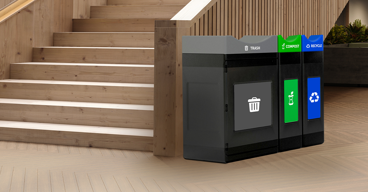 New Avante Series Receptacles in a multi-stream set-up