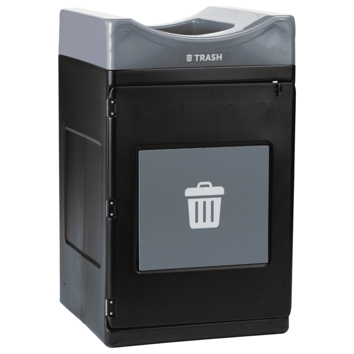 Avante™ Series, Black Trash/Recycling/Composting Container, 55-gallon Standard - Image 8