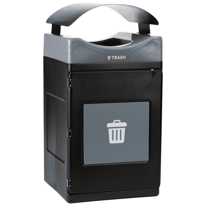 Avante™ Series, Black Trash/Recycling/Composting Container, 55-gallon Standard - Image 11