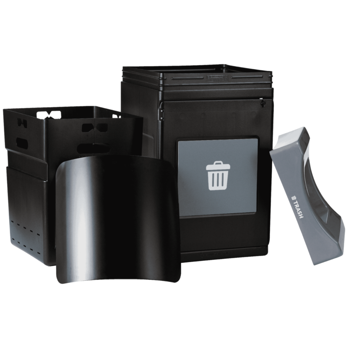 Avante™ Series, Black Trash/Recycling/Composting Container, 55-gallon Standard - Image 7